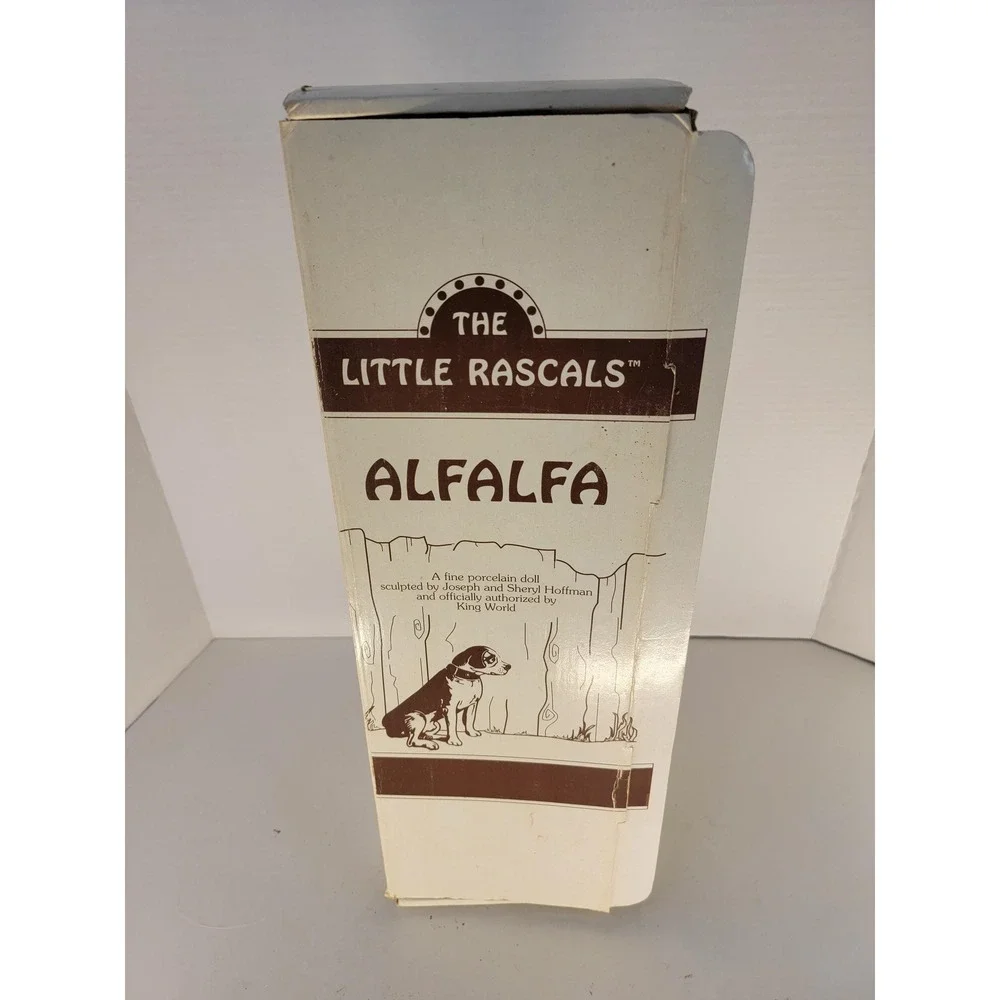 Hamilton Collection Little Rascals ALFALFA Porcelain Doll 1993 COA Box Stand Tag